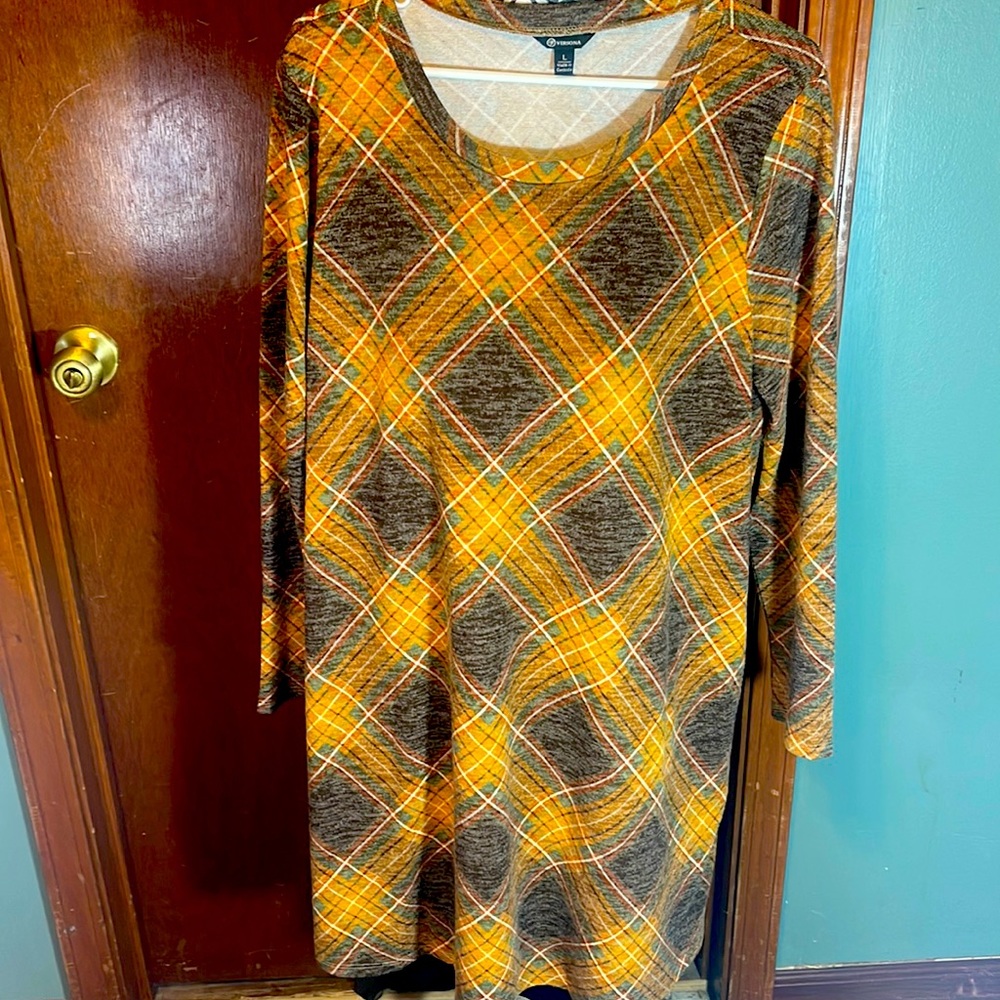 Women plaid dress